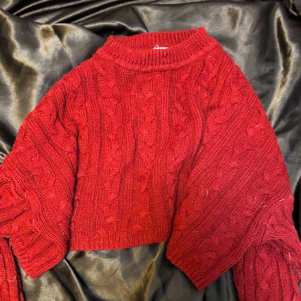 Two cropped sweatshirts